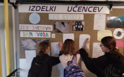 Anketa o porabi vode in varčevanju z njo ter svetovni dan voda